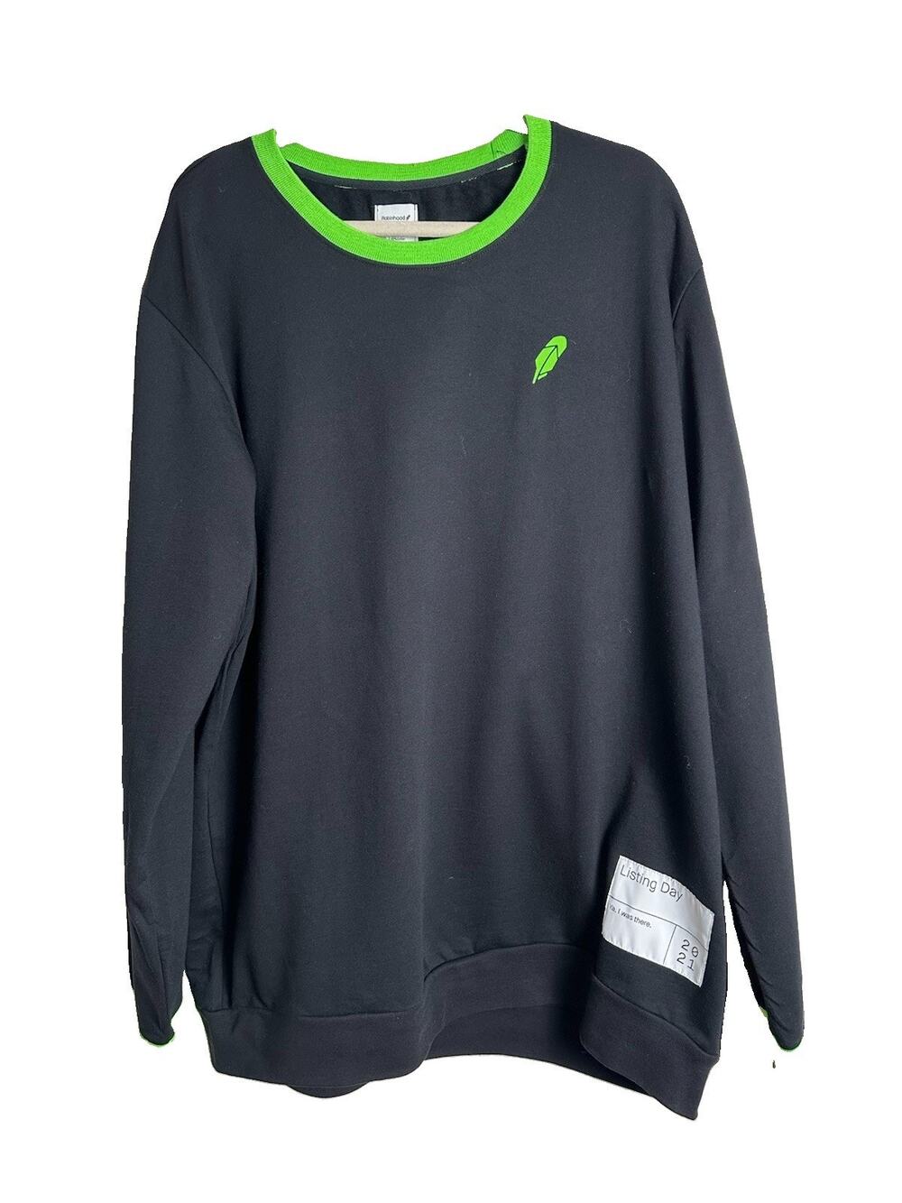 Robinhood 2021 IPO Listing Day Crewneck Sweatshirt 4X